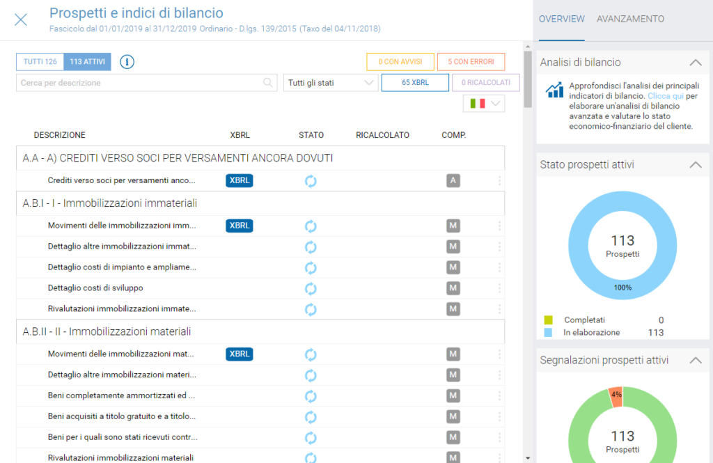 Prospetti di bilancio con Genya Bilancio